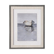 Boat on the Horizon I by Ethan Harper Hand Embellished Textured Framed Art Print Matted under Glass by Mercana at Eve Furniture