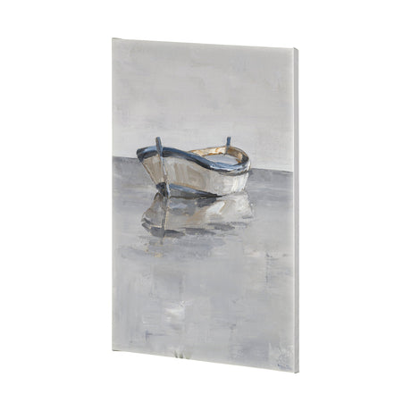 Boat on the Horizon II by Ethan Harper a Hand Embellished Textured Canvas by Mercana at Eve Furniture