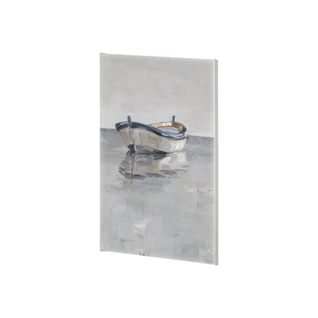 Boat on the Horizon II by Ethan Harper a Hand Embellished Textured Canvas by Mercana at Eve Furniture