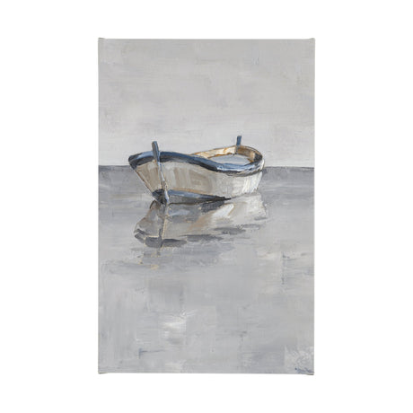 Boat on the Horizon II by Ethan Harper a Hand Embellished Textured Canvas by Mercana at Eve Furniture
