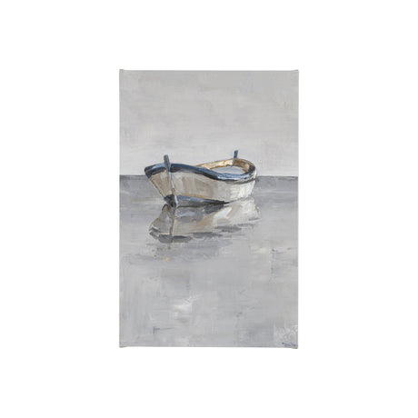 Boat on the Horizon II by Ethan Harper a Hand Embellished Textured Canvas by Mercana at Eve Furniture