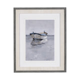 Boat on the Horizon II by Ethan Harper Hand Embellished Textured Framed Art Print Matted under Glass by Mercana at Eve Furniture