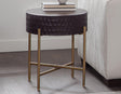 Bobbi 30″ Round Solid Wood End Table by Steve Silver at Eve Furniture