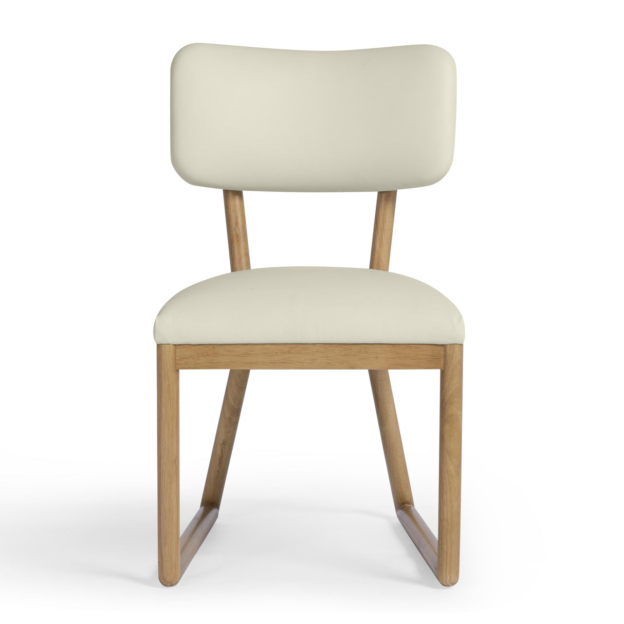Bobbie Cream Vegan Leather Dining Chair by TOV Furniture at Eve Furniture