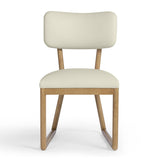Bobbie Cream Vegan Leather Dining Chair by TOV Furniture at Eve Furniture