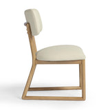 Bobbie Cream Vegan Leather Dining Chair by TOV Furniture at Eve Furniture