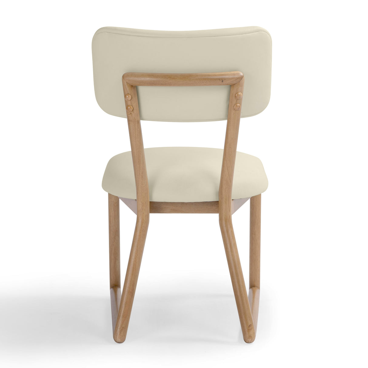 Bobbie Cream Vegan Leather Dining Chair by TOV Furniture at Eve Furniture