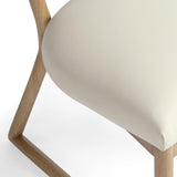 Bobbie Cream Vegan Leather Dining Chair by TOV Furniture at Eve Furniture