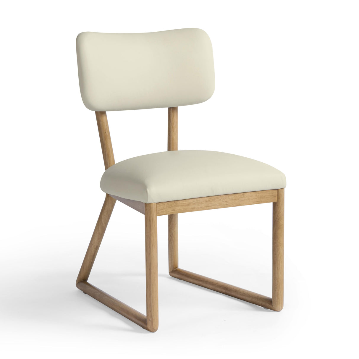Bobbie Cream Vegan Leather Dining Chair by TOV Furniture at Eve Furniture