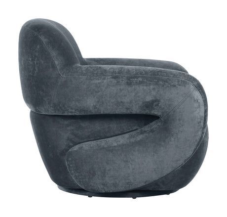 Boble Storm Gray Swivel Chair by Zuomod at Eve Furniture