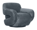 Boble Storm Gray Swivel Chair by Zuomod at Eve Furniture
