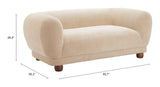 Boet Taupe Loveseat by Zuomod at Eve Furniture