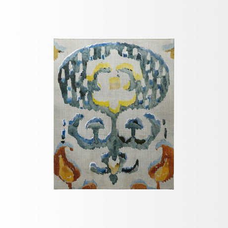 Bohemian Ikat I by Chariklia Zarris a Hand Embellished Textured Canvas by Mercana at Eve Furniture