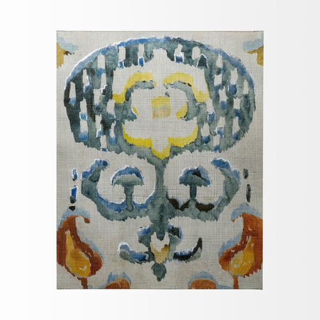 Bohemian Ikat I by Chariklia Zarris a Hand Embellished Textured Canvas by Mercana at Eve Furniture
