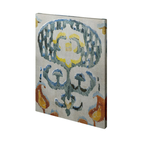 Bohemian Ikat I by Chariklia Zarris a Hand Embellished Textured Canvas by Mercana at Eve Furniture