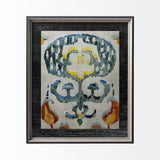 Bohemian Ikat I by Chariklia Zarris a Hand Embellished Textured Framed Art Print Matted under Glass by Mercana at Eve Furniture