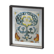 Bohemian Ikat I by Chariklia Zarris a Hand Embellished Textured Framed Art Print Matted under Glass by Mercana at Eve Furniture