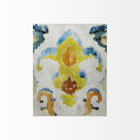 Bohemian Ikat II by Chariklia Zarris a Hand Embellished Textured Canvas by Mercana at Eve Furniture