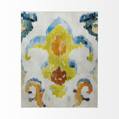 Bohemian Ikat II by Chariklia Zarris a Hand Embellished Textured Canvas by Mercana at Eve Furniture