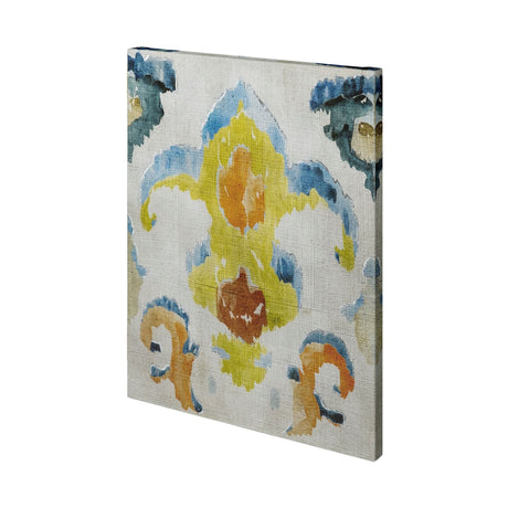 Bohemian Ikat II by Chariklia Zarris a Hand Embellished Textured Canvas by Mercana at Eve Furniture