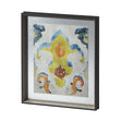 Bohemian Ikat II by Chariklia Zarris a Hand Embellished Textured Framed Art Print Matted under Glass by Mercana at Eve Furniture