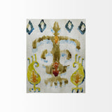 Bohemian Ikat III by Chariklia Zarris a Hand Embellished Textured Canvas by Mercana at Eve Furniture