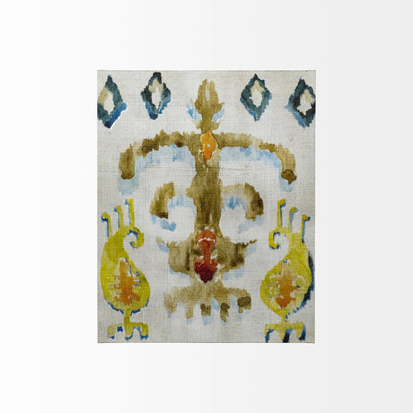 Bohemian Ikat III by Chariklia Zarris a Hand Embellished Textured Canvas by Mercana at Eve Furniture