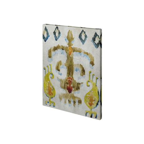 Bohemian Ikat III by Chariklia Zarris a Hand Embellished Textured Canvas by Mercana at Eve Furniture