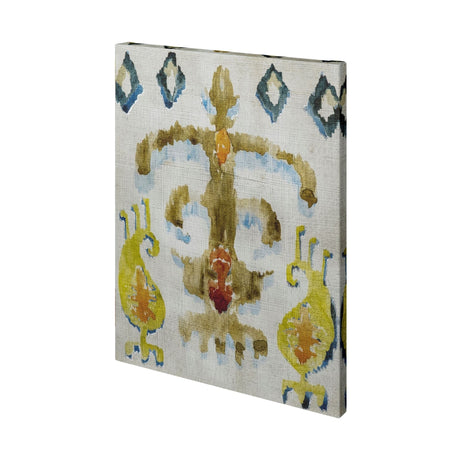 Bohemian Ikat III by Chariklia Zarris a Hand Embellished Textured Canvas by Mercana at Eve Furniture