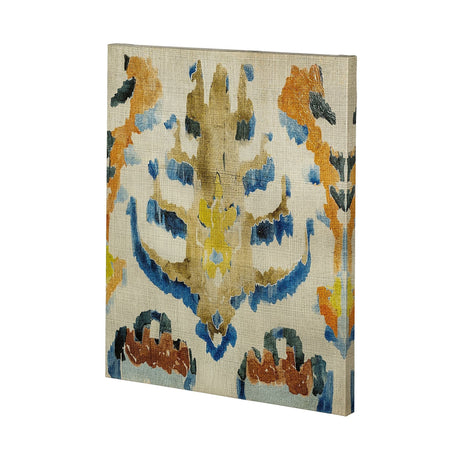 Bohemian Ikat IV by Chariklia Zarris a Hand Embellished Textured Canvas by Mercana at Eve Furniture