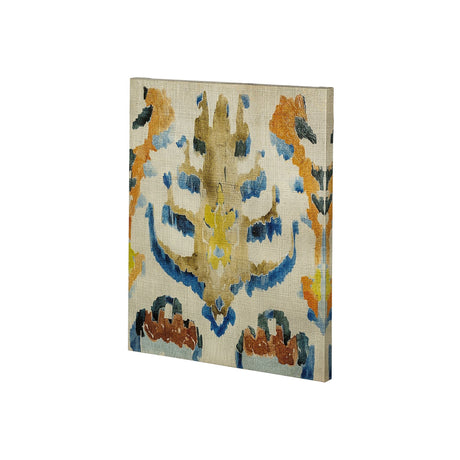 Bohemian Ikat IV by Chariklia Zarris a Hand Embellished Textured Canvas by Mercana at Eve Furniture