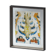 Bohemian Ikat IV by Chariklia Zarris a Hand Embellished Textured Framed Art Print Matted under Glass by Mercana at Eve Furniture