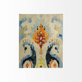 Bohemian Ikat V by Chariklia Zarris a Hand Embellished Textured Canvas by Mercana at Eve Furniture