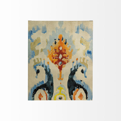 Bohemian Ikat V by Chariklia Zarris a Hand Embellished Textured Canvas by Mercana at Eve Furniture