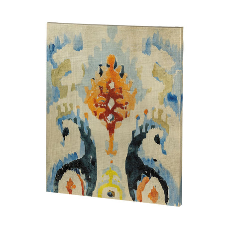 Bohemian Ikat V by Chariklia Zarris a Hand Embellished Textured Canvas by Mercana at Eve Furniture