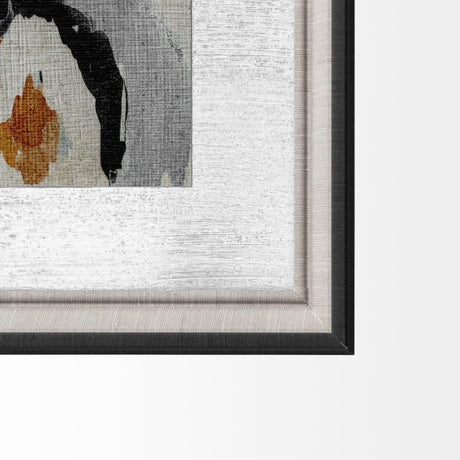 Bohemian Ikat V by Chariklia Zarris a Hand Embellished Textured Framed Art Print Matted under Glass by Mercana at Eve Furniture