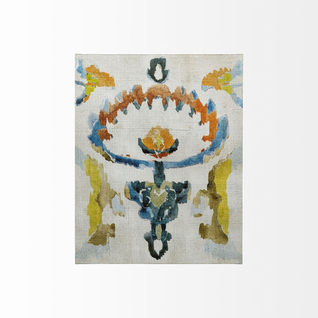 Bohemian Ikat VI by Chariklia Zarris a Hand Embellished Textured Canvas by Mercana at Eve Furniture
