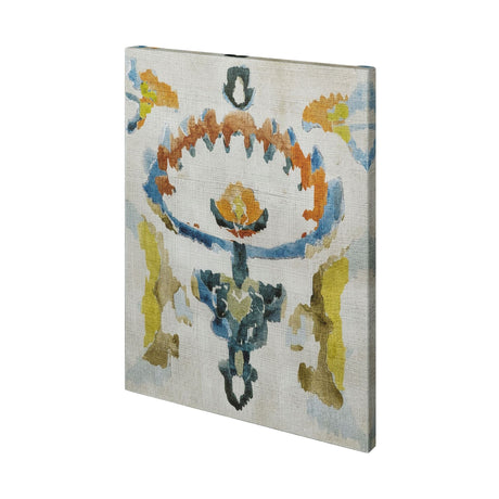 Bohemian Ikat VI by Chariklia Zarris a Hand Embellished Textured Canvas by Mercana at Eve Furniture