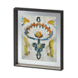 Bohemian Ikat VI by Chariklia Zarris a Hand Embellished Textured Framed Art Print Matted under Glass by Mercana at Eve Furniture