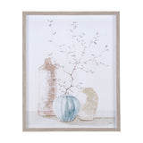 Boho BranchesII by Mercana Studio a Hand Embellished Textured Framed Art Print Matted under Glass by Mercana at Eve Furniture