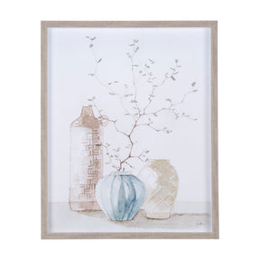 Boho BranchesII by Mercana Studio a Hand Embellished Textured Framed Art Print Matted under Glass by Mercana at Eve Furniture
