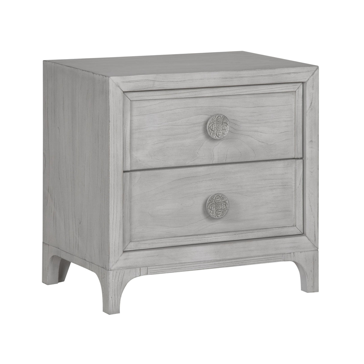 Boho Chic Nighstand in Washed White by Modus Furniture at Eve Furniture