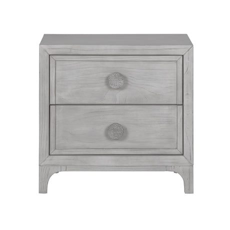 Boho Chic Nighstand in Washed White by Modus Furniture at Eve Furniture