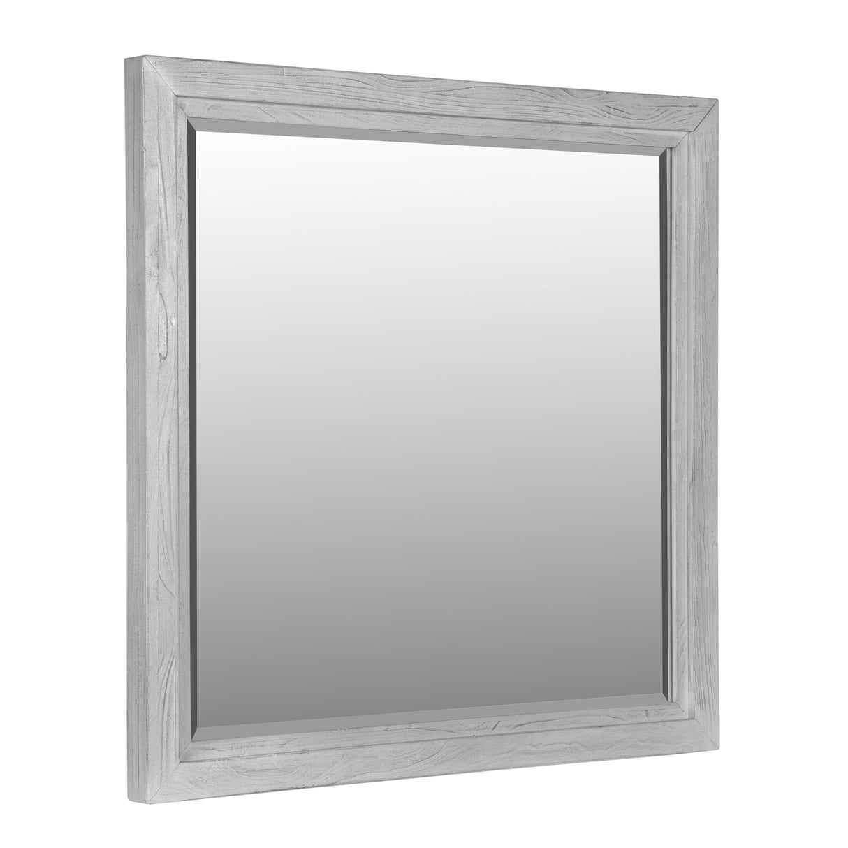 Boho Chic Plain Mirror in Washed White by Modus Furniture at Eve Furniture