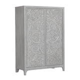 Boho Chic Wardrobe Chest in Washed White by Modus Furniture at Eve Furniture