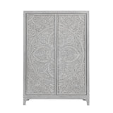 Boho Chic Wardrobe Chest in Washed White by Modus Furniture at Eve Furniture