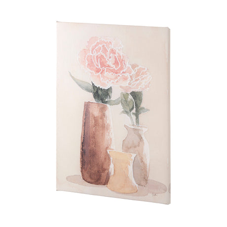 Boho Flowers I by Gabrielle Crawford a Hand Embellished Textured Canvas by Mercana at Eve Furniture