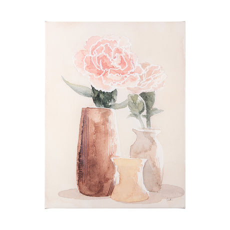 Boho Flowers I by Gabrielle Crawford a Hand Embellished Textured Canvas by Mercana at Eve Furniture