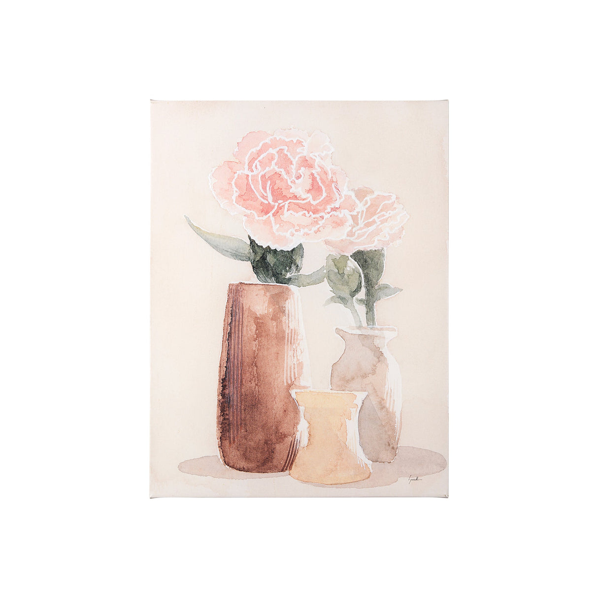 Boho Flowers I by Gabrielle Crawford a Hand Embellished Textured Canvas by Mercana at Eve Furniture