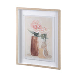 Boho Flowers I by Mercana Studio a Hand Embellished Textured Framed Art Print Matted under Glass by Mercana at Eve Furniture
